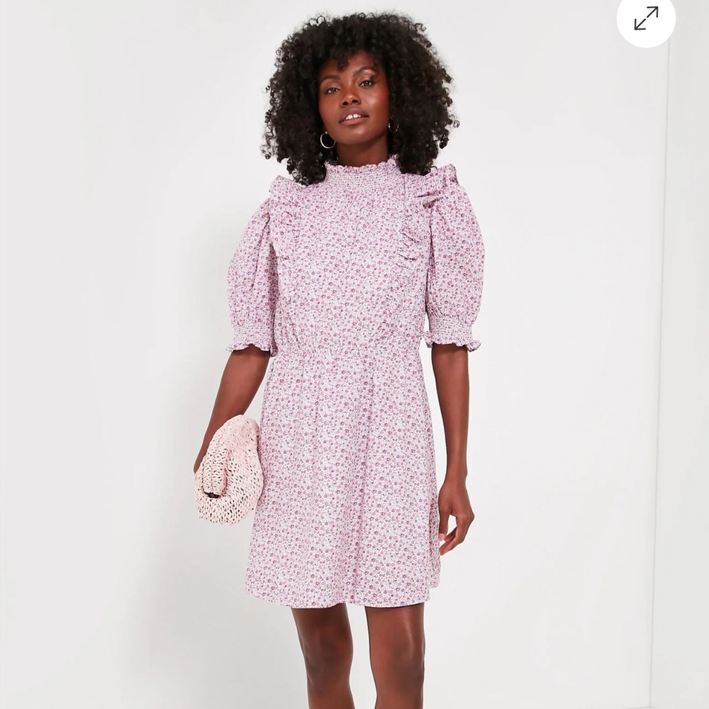 Hyacinth house purple floral periwinkle mini dress size Medium